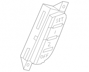 Front Left Seat Memory Buttons Audi A6 C7 12-18
