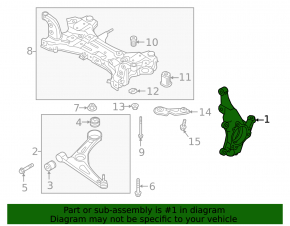 Front right axle Kia Niro 17-22 HEV, PHEV