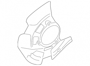Front left brake disc cover for Hyundai Azera 12-17