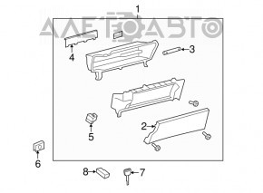 Glove box, glove compartment Lexus ES350 07-09 beige