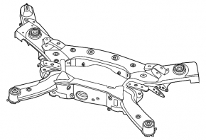 Rear subframe Nissan Murano 25-26 AWD