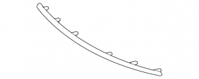 Chrome molding for the front bumper of the Nissan Leaf 11-17