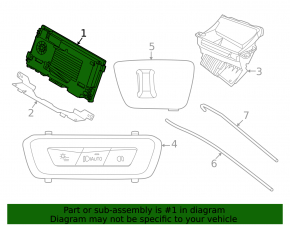 VIRTUAL COCKPIT CONTROL MODULE BMW 3 G20 23-25