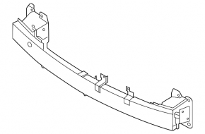 Front bumper reinforcement for Hyundai Tucson 22-24 2.5 USA radar detector