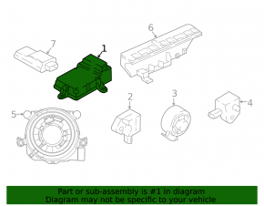 BMW X7 G07 21-25 SRS Airbag Computer Module