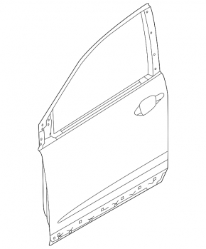 Bare front right door for a Honda CRV 12-16