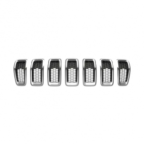 Radiator grill grill Jeep Cherokee KL 14-18 prerest chrome set 7pcs