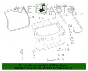 Trunk door hinge right Toyota Highlander 20-