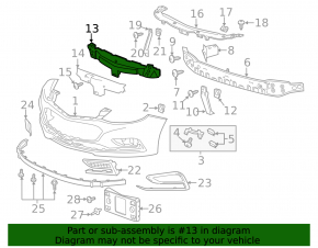 Chevrolet Cruze 16-Front Bumper Absorber