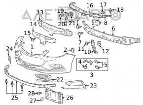 Chevrolet Cruze 16-Front Bumper Absorber