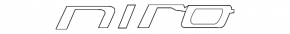 Emblem inscription NIRO trunk door Kia Niro 17-22