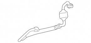 Air conditioner tube condenser-compressor Lexus ES300h 13-18