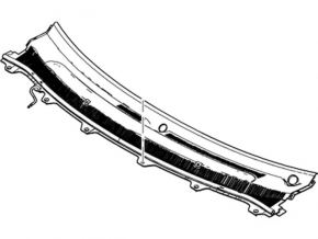 Windscreen wiper grille plastic Ford Flex 09-19 broken mount