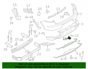 Rear view camera mount for Porsche Macan 19-21