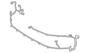 Porsche Cayenne 19-23 Front Bumper Wiring