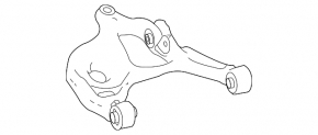 Lower rear left control arm Mercedes W164 ML X164 GL W251 R