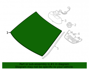 Mercedes GLS-class X166 13-19 windshield for camera, rain sensor, lane keeping, night vision