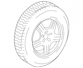 Spare tire for Mercedes W167 GLE 350 450 20-23 R19 155/80