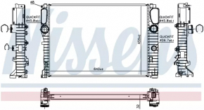 Mercedes W211 E550, E320 E280 cdi water cooling radiator