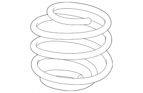 Rear left spring Mercedes H247 GLA 20-26, stiffness 1 brown, 1 yellow, 2 white