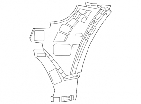 Front bumper mount, left fender, Mercedes X247 GLB 20-26