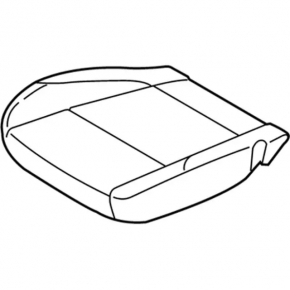 Passenger seat Ford Escape MK3 13-14 without airbag, black leather