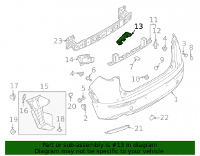 Rear bumper mount right Mazda CX-30 20-