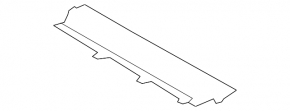 Lower central radiator deflector Ford Edge 15-18 prerest