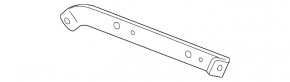 Left wing bracket Ford Mustang mk6 18- front