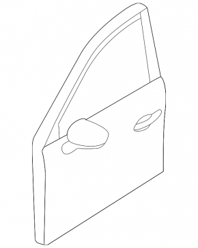 Naked front right door Mazda CX-5 17-25