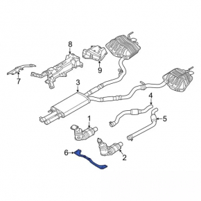 Rear right muffler bracket Ford Explorer 20-24
