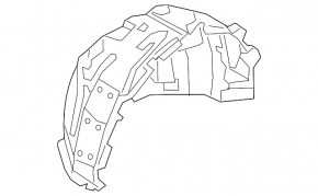 Front left fender liner for Jaguar I-Pace 22-23