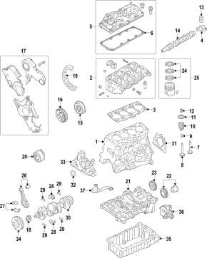 Crankshaft gear VW Passat b7 12-15 USA 2.0 TDI