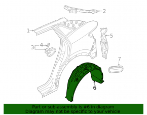 Rear left mudguard Volkswagen ID.4 21-23