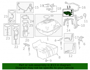 Fuel Tank Vent Valve Honda Insight 19-22