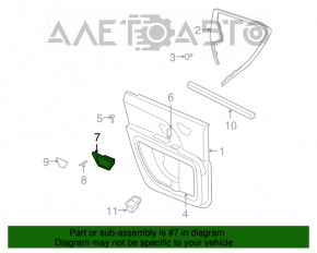 Dodge Journey 11-13 Front Right Outer Handle Cap