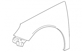 Buick Regal 12-17 front right fender without hole