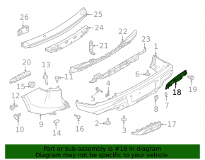 Rear left reflector for Nissan Pathfinder 22-25
