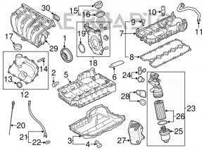Intake manifold VW Passat b7 USA 2.5