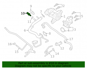 Engine Coolant Temperature Sensor Volvo S60 11-18