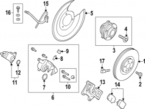 Brake Disc Cover Rear Left Polestar 2 21-