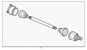 Infiniti QX50 19-24 rear right axle shaft, rusty