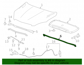 Windscreen wiper seal Buick Encore 17-19