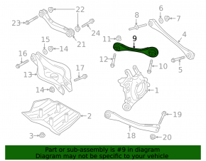 Upper control arm, rear right, front, Toyota Supra 20-26