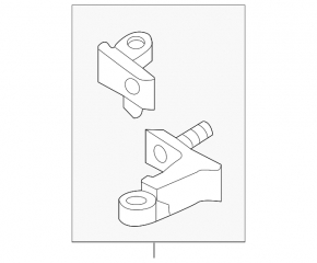 Door hinge upper rear right Audi A6 C8 19-