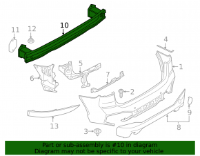 Rear Bumper Reinforcement BMW X1 F48 16-22