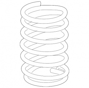 Rear right spring Acura ILX 13-15 pre-restoration rigidity 2 roses