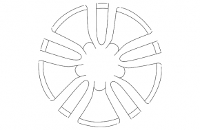 Set of 4 R16 wheels for VW Tiguan 2009-2017, type 1