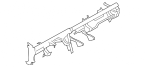 Nissan Murano z50 2003-2007 under-dash pipe reinforcement