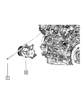 Air Conditioning Compressor Jeep Grand Cherokee WK2 11-16 3.6